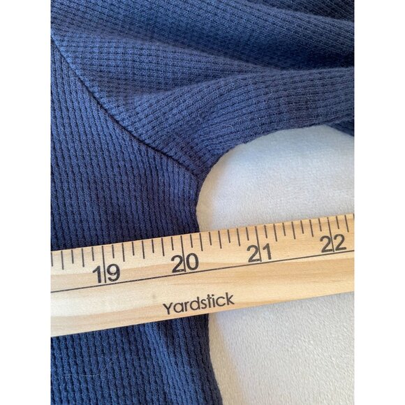 U.S. Polo Assn. Navy Blue Long Sleeve Waffle Knit Shirt XL Waffle Thermal Logo - Picture 3 of 6